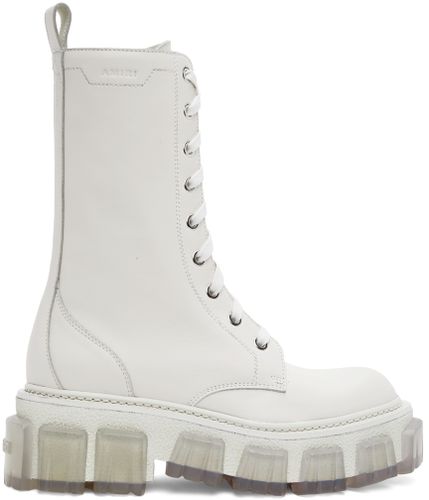 AMIRI White Lug Combat Boots - AMIRI - Modalova