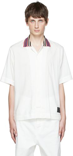 White Knitted Collar Shirt - Paul Smith - Modalova
