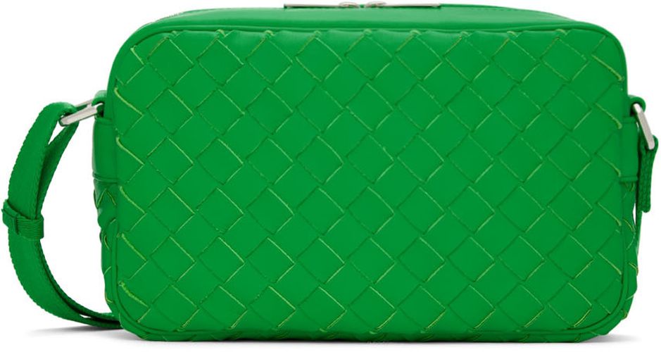 Green Classic Intrecciato Messenger Bag - Bottega Veneta - Modalova