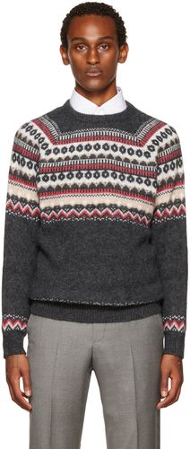 Gray Alpaca & Wool Sweater - Brunello Cucinelli - Modalova