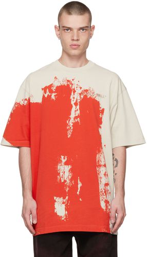 Off-White & Red Print T-Shirt - A-COLD-WALL* - Modalova
