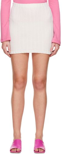Off-White Embroidered Miniskirt - Blumarine - Modalova