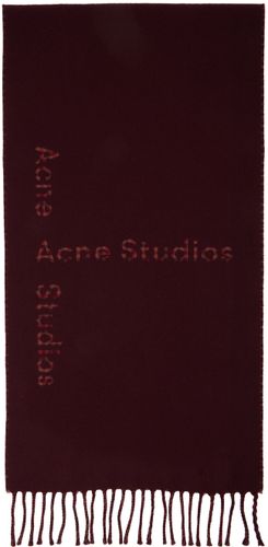 Acne Studios Burgundy Vasto Scarf - Acne Studios - Modalova