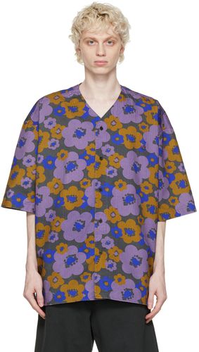 Purple Washed Floral Shirt - Acne Studios - Modalova