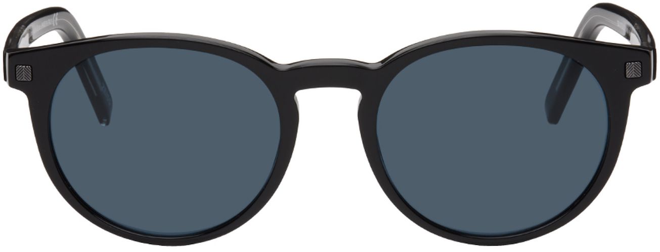 ZEGNA Black Round Sunglasses - ZEGNA - Modalova