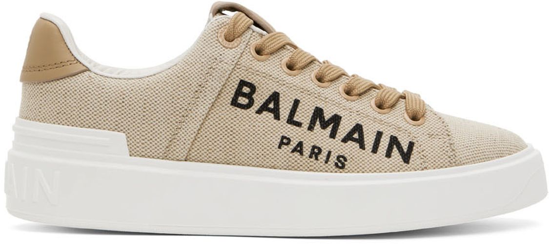 Balmain Beige B-Court Sneakers - Balmain - Modalova