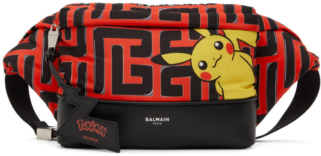 Black & Red Pokémon Edition Graphic Pouch - Balmain - Modalova