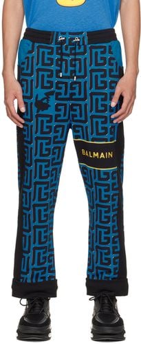 Black & Blue Pokémon Edition Monogram Lounge Pants - Balmain - Modalova