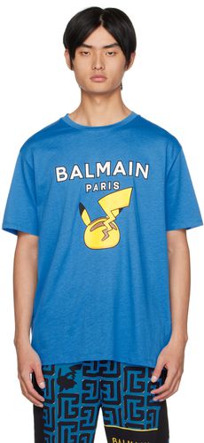 Blue Pokémon Edition Printed T-Shirt - Balmain - Modalova