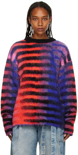 AGR Blue & Red Striped Sweater - AGR - Modalova