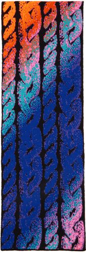 AGR Orange & Blue Jacquard Scarf - AGR - Modalova