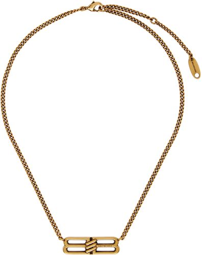 Balenciaga Gold BB Necklace - Balenciaga - Modalova