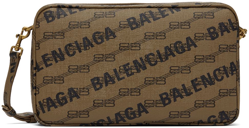 Brown Small BB Monogram Camera Bag - Balenciaga - Modalova