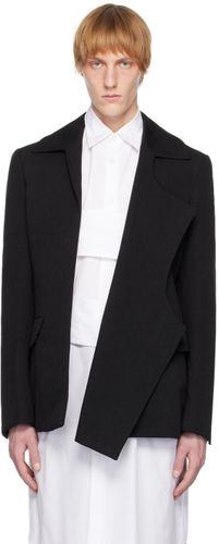Black Asymmetric Blazer - Comme des Garçons Homme Plus - Modalova