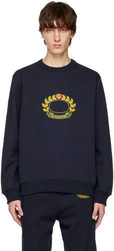 Burberry Navy Crest Sweater - Burberry - Modalova
