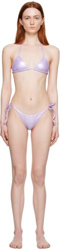The Attico Purple Triangle Bikini - The Attico - Modalova