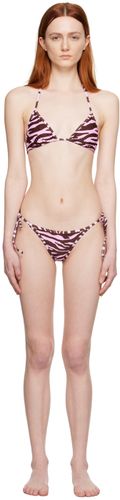 Brown & Zebra Bikini - The Attico - Modalova