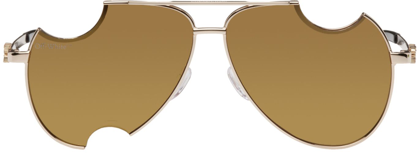 Off-White Gold Dallas Sunglasses - Off-White - Modalova