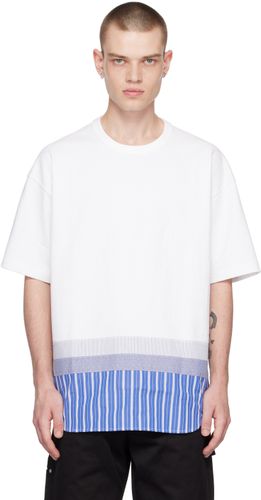 White Paneled T-Shirt - Comme des Garçons Homme - Modalova