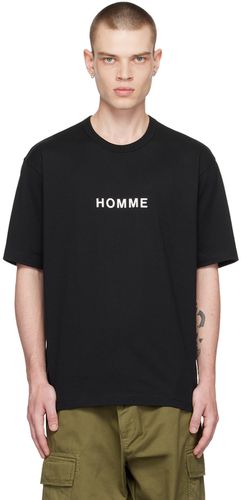 Black Printed T-Shirt - Comme des Garçons Homme - Modalova