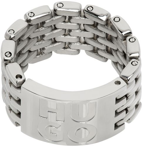 Hugo Silver E-Watch Ring - Hugo - Modalova