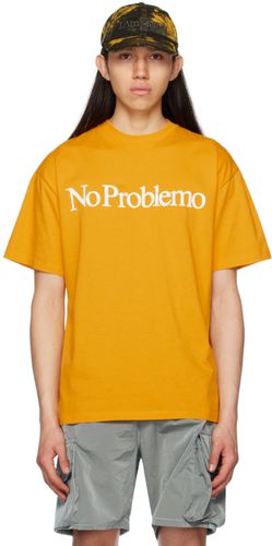 Aries Yellow 'No Problemo' T-Shirt - Aries - Modalova