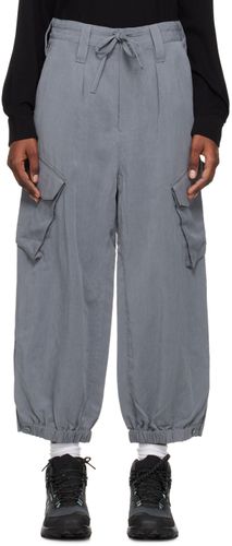 Y-3 Gray Crinkled Trousers - Y-3 - Modalova