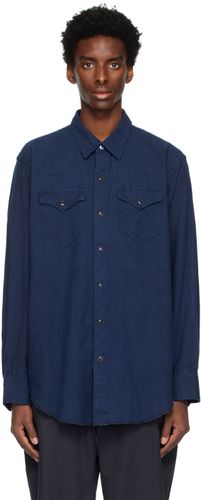 Navy Press-Stud Shirt - Engineered Garments - Modalova