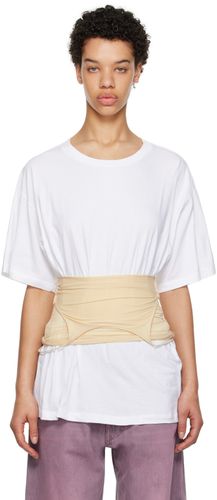 White & Beige Layered T-Shirt - MM6 Maison Margiela - Modalova