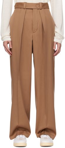 Jil Sander Brown Creased Trousers - Jil Sander - Modalova