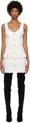 Balmain White Fringe Minidress - Balmain - Modalova