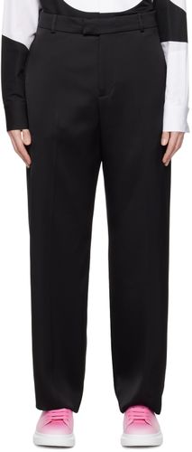Black Creased Trousers - Alexander McQueen - Modalova
