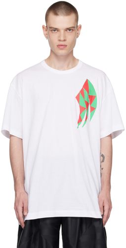 White Graphic T-Shirt - Comme des Garçons Homme Plus - Modalova