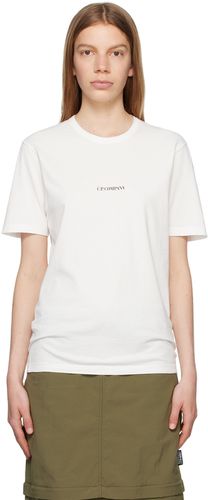 C.P. Company White Relaxed T-Shirt - C.P. Company - Modalova