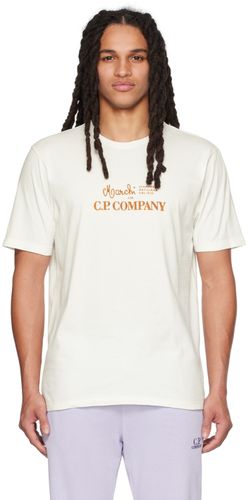 C.P. Company White Graphic T-Shirt - C.P. Company - Modalova