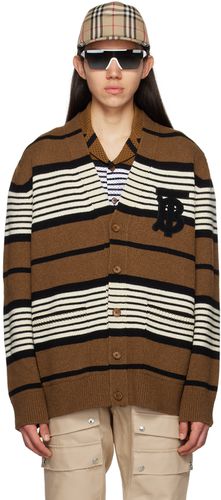 Burberry Brown Striped Cardigan - Burberry - Modalova