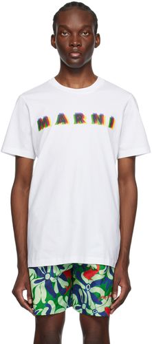 Marni White Printed T-Shirt - Marni - Modalova