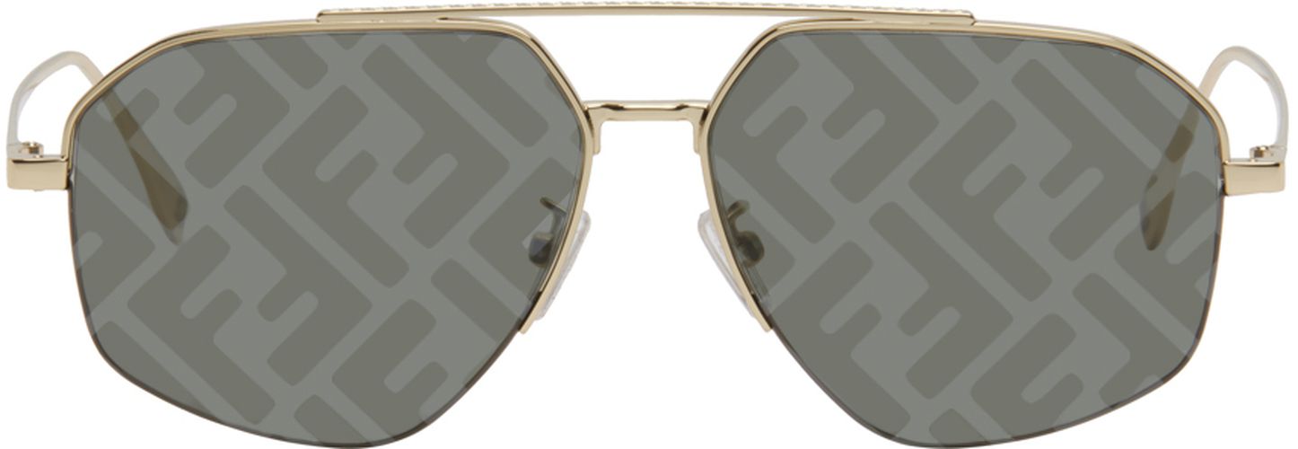 Fendi Gold Travel Sunglasses - Fendi - Modalova