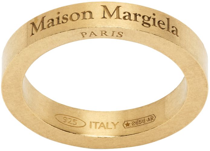 Maison Margiela Gold Bolt Thin Ring - 950 Yellow Gold Plat