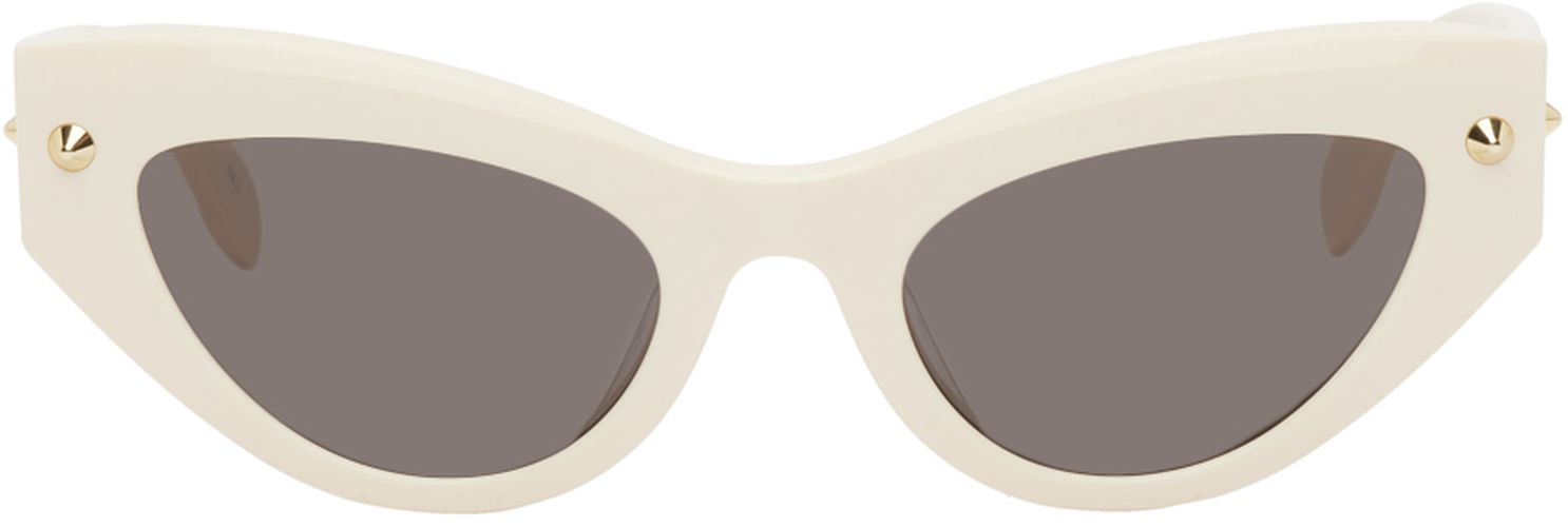 Off-White Spike Studs Sunglasses - Alexander McQueen - Modalova