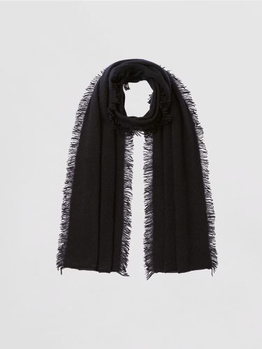 Fringed organic cashmere scarf - REPEAT cashmere - Modalova