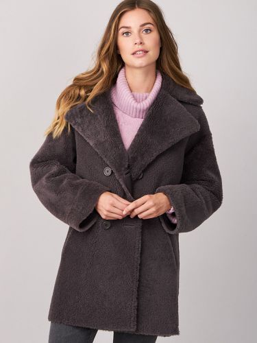 Reversible shearling coat - REPEAT cashmere - Modalova