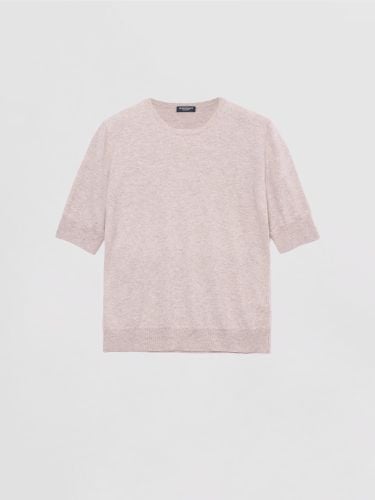 Basic short sleeve organic cashmere sweater - REPEAT cashmere - Modalova