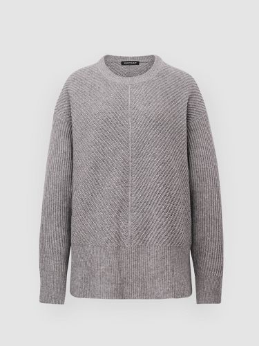 Oversized diagonal rib knit sweater - REPEAT cashmere - Modalova