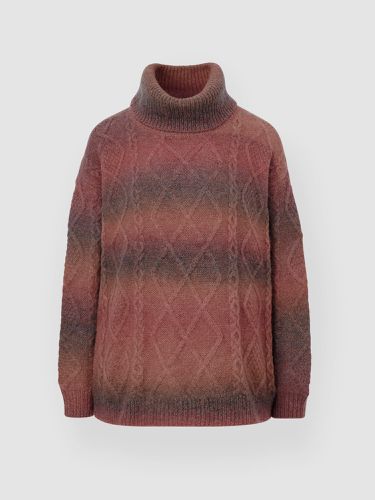 Chunky cable knit space dyed turtleneck sweater - REPEAT cashmere - Modalova