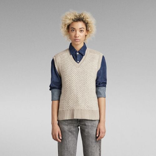 Knitted Slipover Vest Structure Loose - Women - G-Star RAW - Modalova