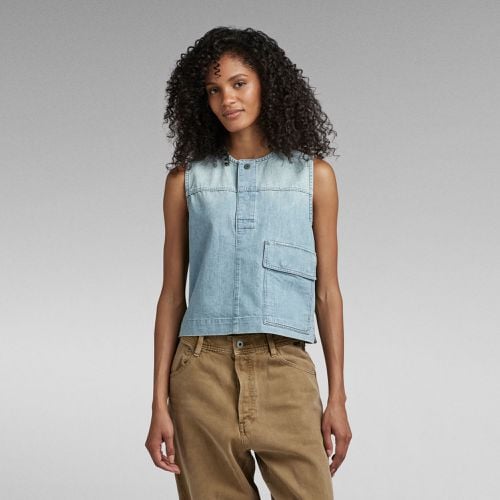 Camisa Sin Mangas Worker Cropped - Mujer - G-Star RAW - Modalova