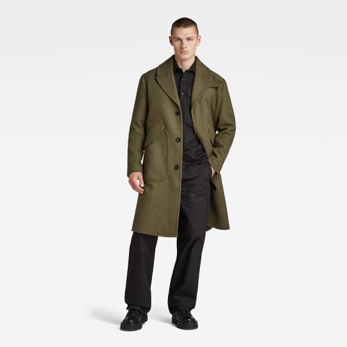 Premium Wool Overcoat - Green - Men - G-Star RAW - Modalova