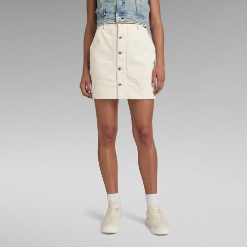 Falda Button - Blanco - Mujer - G-Star RAW - Modalova