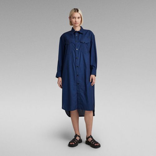 Long Western Shirt Dress Evergreen - Women - G-Star RAW - Modalova